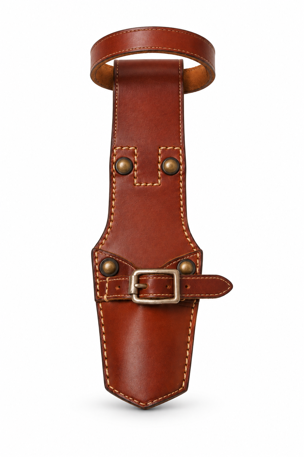 Heavy Bowie Knife Leather Scabbard
